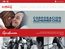 Tablet Screenshot of corporacionalzheimer.cl